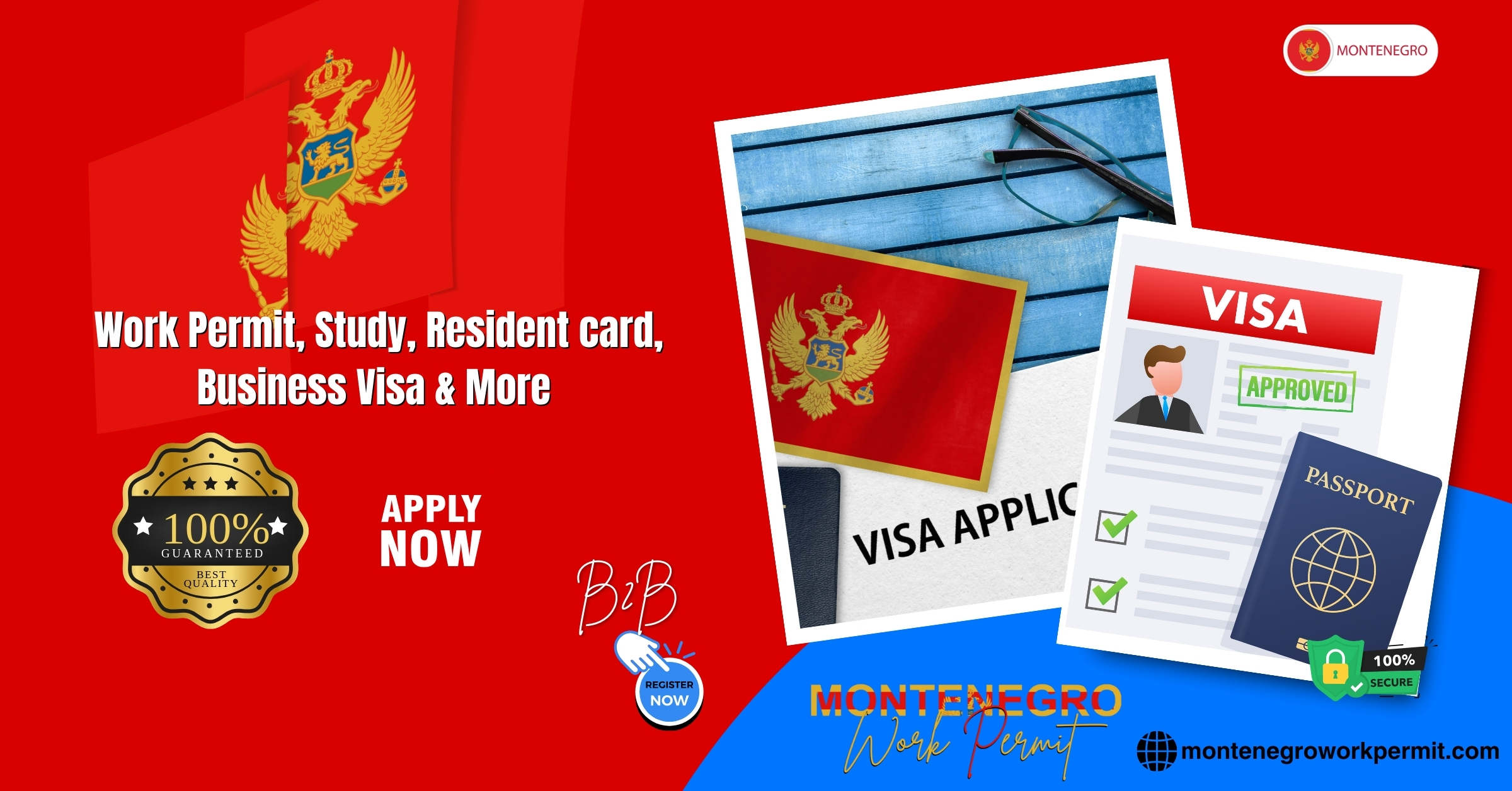 Montenegro Work Permit and Business Resident Visa Requirements for Citizens of Colombia